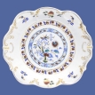 Тарелка декоративная (Фарфор, деколь, ручная роспись, позолота - Китай, середина ХХ века) 1955 г инфо 10518v.